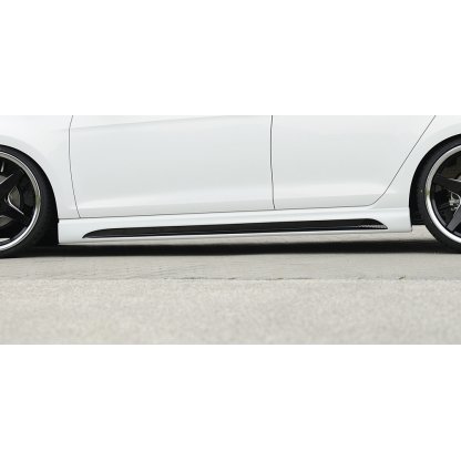 Rieger boční práh mont. strana levá pro Seat Leon FR 5F 5-dvéř., 5-dvéř. (ST/Combi), r.v. 01/13-, plast ABS s povrchovou úpravou Carbon-Look, s prolisem a výřezem