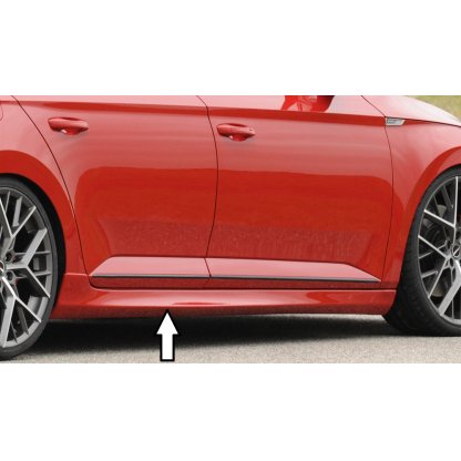 Rieger boční práh mont. strana levá pro Škoda Superb III 3T, 3V combi, sedan vč. faceliftu, r.v. 03/15-10/18, 11/18-, plast ABS bez povrchové úpravy