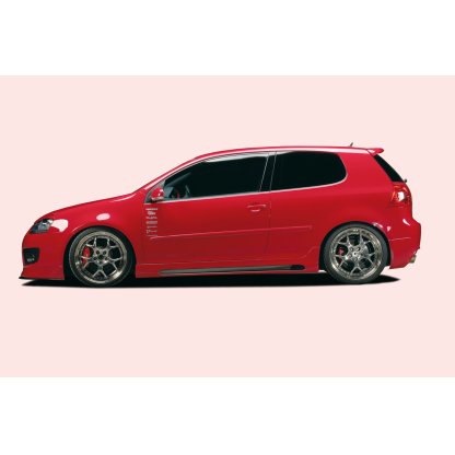Rieger boční práh mont. strana levá pro Volkswagen Golf 5 1K 3-dvéř., GTI, R32, plast ABS s povrchovou úpravou Carbon-Look, s prolisem a výřezem