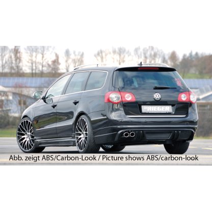 Rieger boční práh mont. strana levá pro Volkswagen Passat 3C combi, sedan vč. faceliftu, r.v. 03/05-07/10, 08/10-, plast ABS bez povrchové úpravy, s prolisem a výřezem