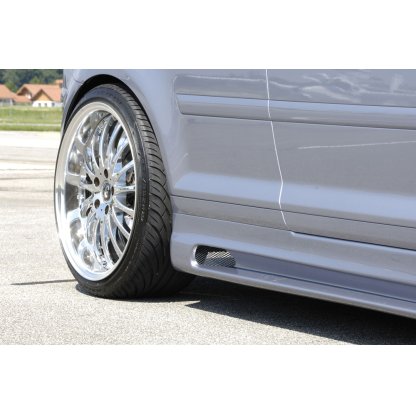 Rieger boční práh mont. strana pravá pro Audi A3 8P 3-dvéř., kabriolet po faceliftu, r.v. 07/08-, plast ABS bez povrchové úpravy, s prolisem a výřezem