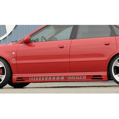 Rieger boční práh mont. strana pravá pro Audi A4 B5 avant, sedan, r.v. 11/94-98, 99-12/00, plast ABS bez povrchové úpravy, s prolisem, s prolisem a dvěma výřezy