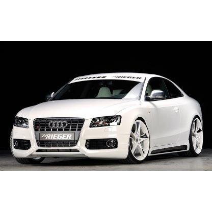 Rieger boční práh mont. strana pravá pro Audi A5 B8, B81 kabriolet, kupé vč. faceliftu, r.v. 06/07-07/11, 10/11-06/16, plast ABS s povrchovou úpravou Carbon-Look, s prolisem a výřezem