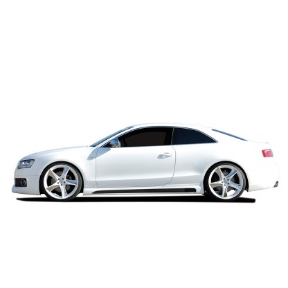 Rieger boční práh mont. strana pravá pro Audi A5 B8, B81 kabriolet, kupé vč. faceliftu, r.v. 06/07-07/11, 10/11-06/16, plast ABS s povrchovou úpravou Carbon-Look, s prolisem a výřezem