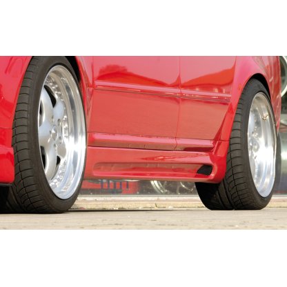 Rieger boční práh mont. strana pravá pro Audi A6 4B avant, sedan vč. faceliftu, r.v. 01/97-06/01, 07/01-, plast ABS bez povrchové úpravy, s prolisem a výřezem