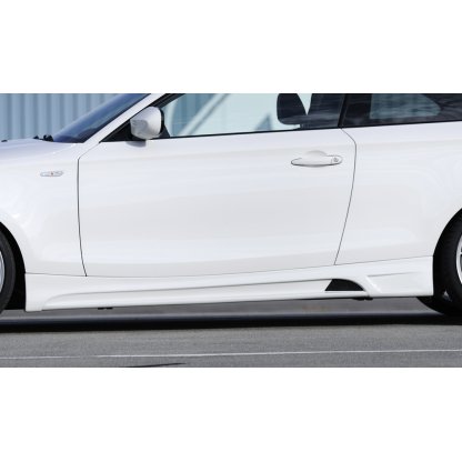 Rieger boční práh mont. strana pravá pro BMW řada 1 E81, E82, E88 2-dvéř., kabriolet, kupé, sedan, r.v. 09/04-08/11, 10/07-, plast ABS bez povrchové úpravy, s prolisem a výřezem