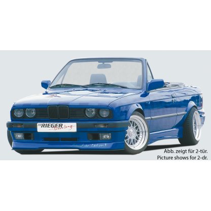 Rieger boční práh mont. strana pravá pro BMW řada 3 E30 4-dvéř., sedan, touring, plast ABS bez povrchové úpravy