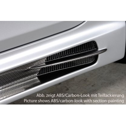 Rieger boční práh mont. strana pravá pro Ford Galaxy WGR van (model od r.v. 2000), r.v. 04/00-, plast ABS s povrchovou úpravou Carbon-Look, s prolisem, s prolisem a dvěma výřezy