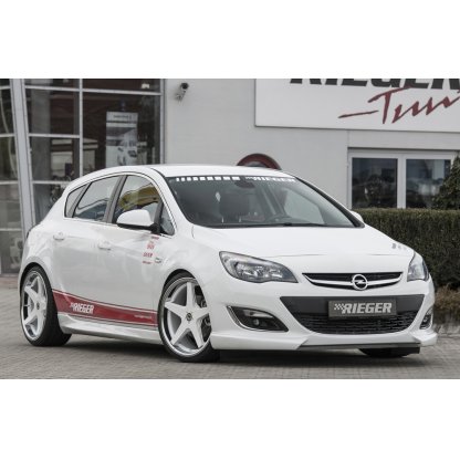 Rieger boční práh mont. strana pravá pro Opel Astra J 5-dvéř., hatchback, sedan/notchback, sports tourer vč. faceliftu, r.v. 10/12-, 11/08-09/12, plast ABS bez povrchové úpravy