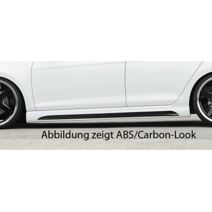 Rieger boční práh mont. strana pravá pro Seat Leon 5F 3-dvéř. (sc), r.v. 10/12-, plast ABS bez povrchové úpravy, s prolisem a výřezem