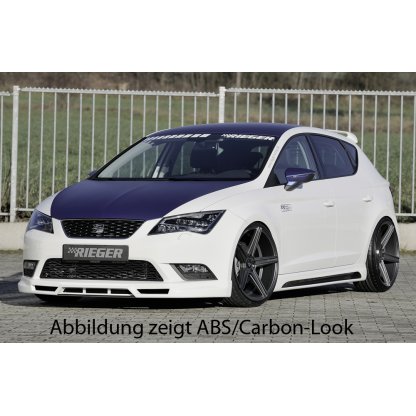 Rieger boční práh mont. strana pravá pro Seat Leon 5F 5-dvéř., 5-dvéř. (ST/Combi), r.v. 10/12-, plast ABS bez povrchové úpravy, s prolisem a výřezem