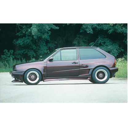 Rieger boční práh widebody II mont. strana levá pro Volkswagen Polo 2/3 kupé, r.v. 75-94, GFK (laminát)