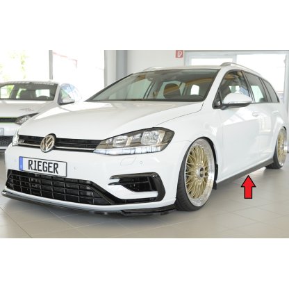 Rieger boční práh (XS) mont. strana levá pro Seat Leon 5F 5-dvéř., r.v. 01/17-, plast ABS bez povrchové úpravy