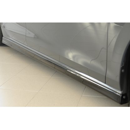 Rieger boční práh (XS) mont. strana pravá pro Seat Leon Cupra 5F 5-dvéř., 01/17-, plast ABS lakovaný do černé lesklé barvy