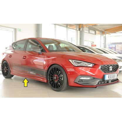 Rieger boční práh (XS) mont. strana pravá pro Seat Leon KL 5-dvéř., r.v. 04/20-, plast ABS bez povrchové úpravy