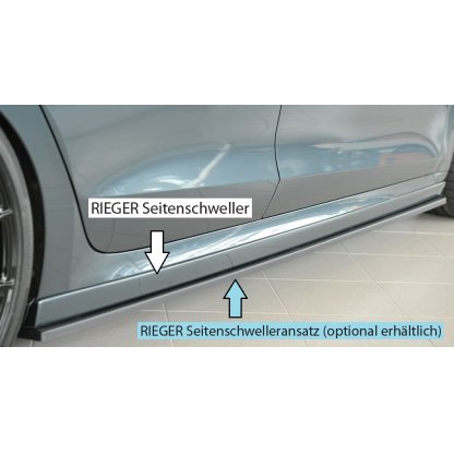 Rieger boční práh (XS) mont. strana pravá pro Škoda Octavia RS NX combi, r.v. 07/20-, plast ABS bez povrchové úpravy