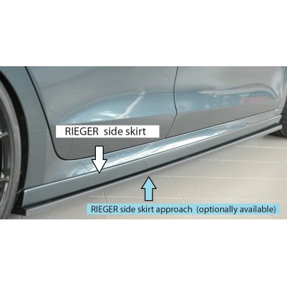 Rieger boční práh (XS) mont. strana pravá pro Škoda Octavia RS NX combi, r.v. 07/20-, plast ABS bez povrchové úpravy