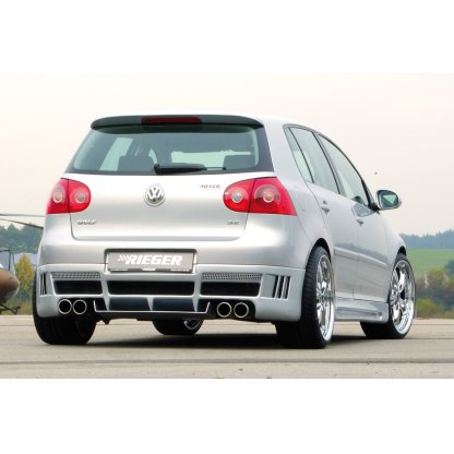 Rieger difuzor pod zadní nárazník pro Volkswagen Golf 5 1K 3-dvéř., 5-dvéř., plast ABS bez povrchové úpravy