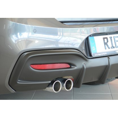 Rieger Heckeinsatz (Typ: 35066) pro BMW řada 1 F21 sedan / 2-dvéř., plast ABS bez povrchové úpravy
