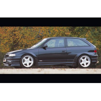 Rieger lem blatníku pro Opel Astra F 3-dvéř., hatchback, GFK (laminát), mont. strana levá
