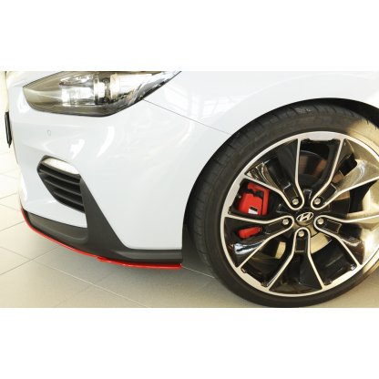 Rieger lipa pod přední nárazník na levé straně pro Hyundai i30 N-Performance PDE 5-dvéř. (fastback), 5-dvéř. (hatchback), 07/17-, plast ABS bez povrchové úpravy