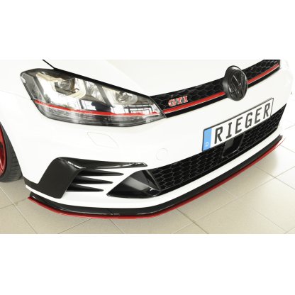 Rieger lipa pod přední nárazník pouze pro GTI Clubsport pro Volkswagen Golf 7 GTI Clubsport 3-dvéř., 5-dvéř., 02/16-, plast ABS bez povrchové úpravy