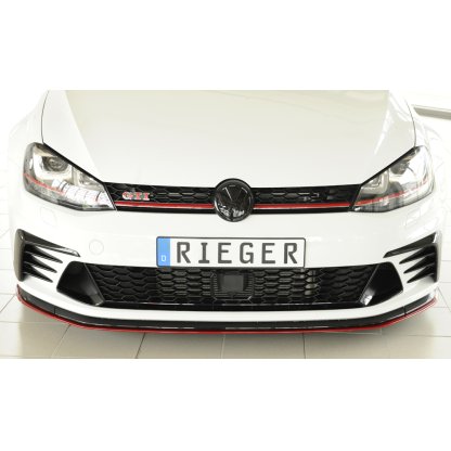 Rieger lipa pod přední nárazník pouze pro GTI Clubsport pro Volkswagen Golf 7 GTI Clubsport 3-dvéř., 5-dvéř., 02/16-, plast ABS bez povrchové úpravy