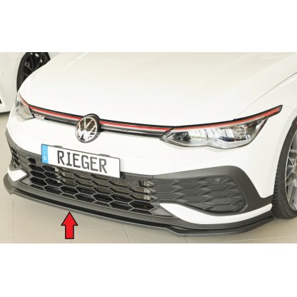 Rieger lipa pod přední nárazník pouze pro GTI Clubsport pro Volkswagen Golf 8 GTI Clubsport 5-dvéř., 10/20-, plast ABS bez povrchové úpravy