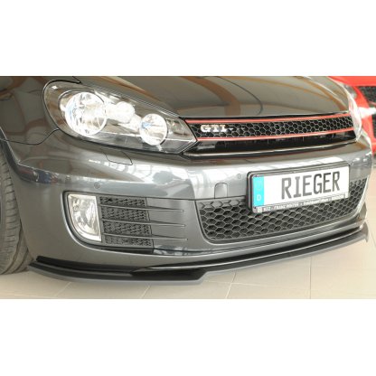 Rieger lipa pod přední nárazník pouze pro GTI / GTD pro Volkswagen Golf 6 GTI kabriolet, plast ABS bez povrchové úpravy
