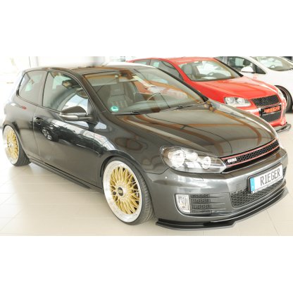 Rieger lipa pod přední nárazník pouze pro GTI / GTD pro Volkswagen Golf 6 GTI kabriolet, plast ABS bez povrchové úpravy