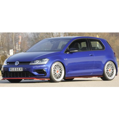 Rieger lipa pod přední nárazník pouze pro R / R-Line pro Volkswagen Golf 7 R, R-Line 3-dvéř., 5-dvéř. po faceliftu, 02/17-, plast ABS bez povrchové úpravy