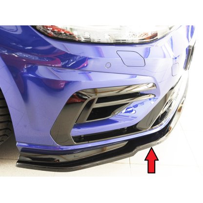 Rieger lipa pod přední nárazník pouze pro R / R-Line pro Volkswagen Golf 7 R, R-Line 3-dvéř., 5-dvéř. po faceliftu, 02/17-, plast ABS lakovaný do černé lesklé barvy