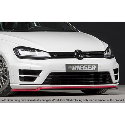 Rieger lipa pod přední nárazník pouze pro R / R-Line pro Volkswagen Golf 7 vč. R 3-dvéř., 5-dvéř. před faceliftem, 10/12-12/16, 12/13-12/16, plast ABS bez povrchové úpravy