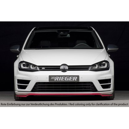 Rieger lipa pod přední nárazník pouze pro R / R-Line pro Volkswagen Golf 7 vč. R 3-dvéř., 5-dvéř. před faceliftem, 10/12-12/16, 12/13-12/16, plast ABS bez povrchové úpravy
