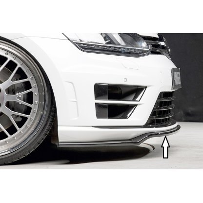 Rieger lipa pod přední nárazník pouze pro R / R-Line pro Volkswagen Golf 7 vč. R 3-dvéř., 5-dvéř. před faceliftem, 10/12-12/16, 12/13-12/16, plast ABS lakovaný do černé lesklé barvy