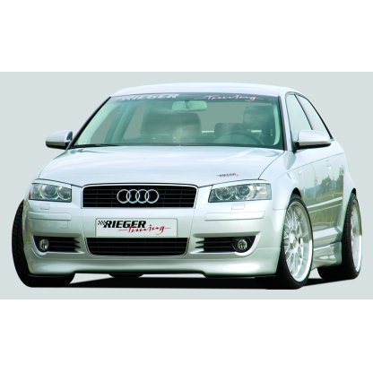 Rieger lipa pod přední nárazník pro Audi A3 8P Sportback, 03/03-, plast ABS bez povrchové úpravy