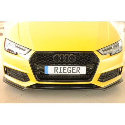 Rieger lipa pod přední nárazník pro Audi A4 B9, F4 avant, 08/15-07/18, plast ABS bez povrchové úpravy