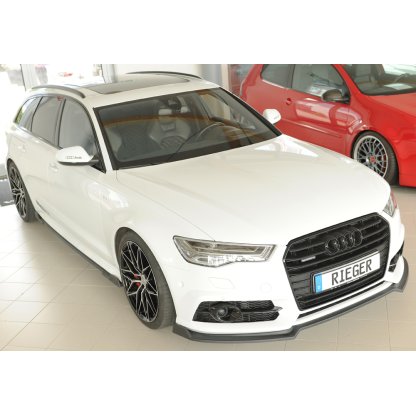 Rieger lipa pod přední nárazník pro Audi A6 4G, C7 sedan, 09/14-, plast ABS bez povrchové úpravy