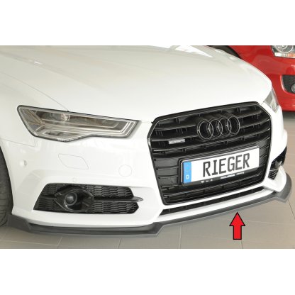 Rieger lipa pod přední nárazník pro Audi A6 S6 4G, C7 sedan, 09/14-, plast ABS bez povrchové úpravy
