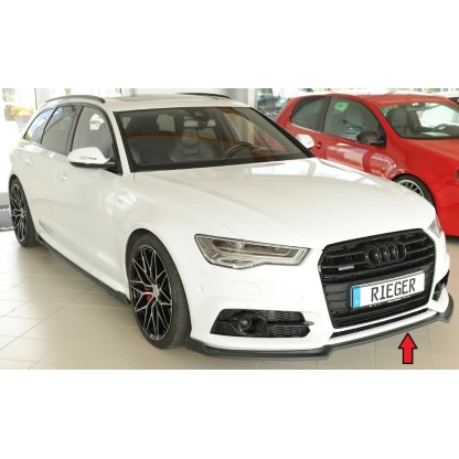Rieger lipa pod přední nárazník pro Audi A6 S6 4G, C7 sedan, 09/14-, plast ABS bez povrchové úpravy