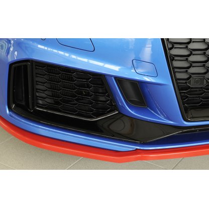 Rieger lipa pod přední nárazník pro Audi RS3 8V 5-dvéř. (sedan 8VS / 8VM), 5-dvéř. (sportback 8VA / 8VF) po faceliftu, 02/17-, plast ABS bez povrchové úpravy