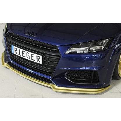 Rieger lipa pod přední nárazník pro Audi TT 8J-FV, 8S kupé, roadster vč. faceliftu, 07/14-08/18, 09/18-, plast ABS bez povrchové úpravy