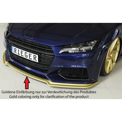 Rieger lipa pod přední nárazník pro Audi TT 8J-FV, 8S kupé, roadster vč. faceliftu, 07/14-08/18, 09/18-, plast ABS bez povrchové úpravy