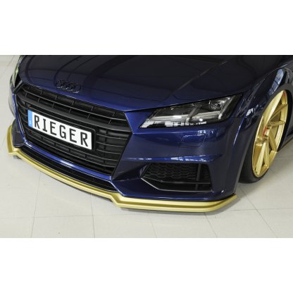 Rieger lipa pod přední nárazník pro Audi TT 8J-FV, 8S kupé, roadster vč. faceliftu, 07/14-08/18, 09/18-, plast ABS bez povrchové úpravy