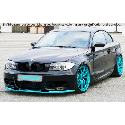 Rieger lipa pod přední nárazník pro BMW řada 1 E82, E88 kabriolet, kupé, 10/07-, plast ABS bez povrchové úpravy