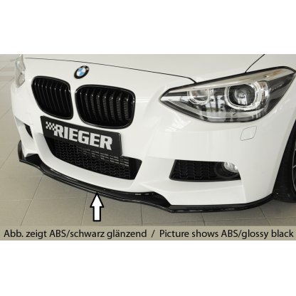 Rieger lipa pod přední nárazník pro BMW řada 1 F20, F21 sedan / 2-dvéř., sedan / 4-dvéř. před faceliftem, 09/11-03/2015, 09/12-03/2015, plast ABS bez povrchové úpravy