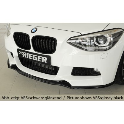 Rieger lipa pod přední nárazník pro BMW řada 1 F20, F21 sedan / 2-dvéř., sedan / 4-dvéř. před faceliftem, 09/11-03/2015, 09/12-03/2015, plast ABS bez povrchové úpravy