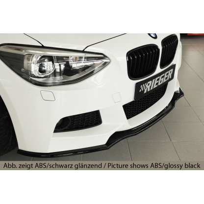 Rieger lipa pod přední nárazník pro BMW řada 1 F20, F21 sedan / 2-dvéř., sedan / 4-dvéř. před faceliftem, 09/11-03/2015, 09/12-03/2015, plast ABS bez povrchové úpravy