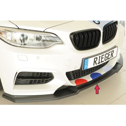 Rieger lipa pod přední nárazník pro BMW řada 2 F23 kabriolet, 07/17-, plast ABS bez povrchové úpravy