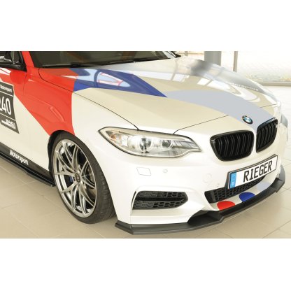 Rieger lipa pod přední nárazník pro BMW řada 2 F23 kabriolet, 07/17-, plast ABS bez povrchové úpravy